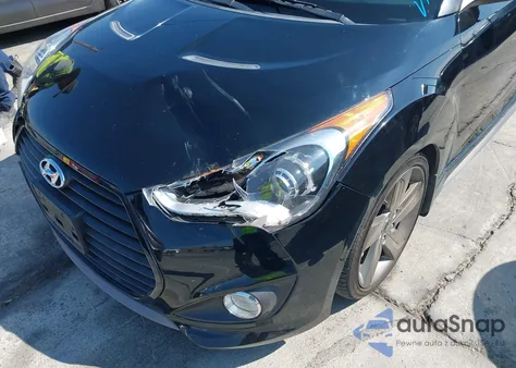 2015 Hyundai Veloster Turbo z USA, uszkodzony, nr VIN KMHTC6AE1FU239958